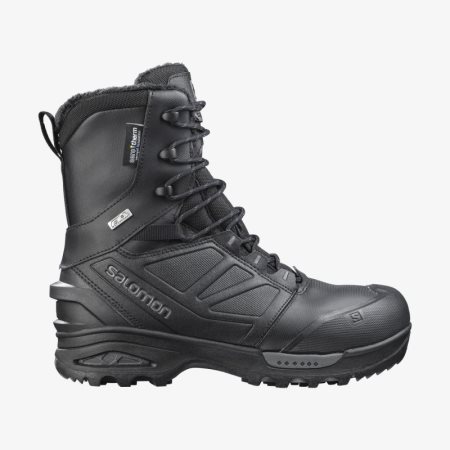 Salomon TOUNDRA FORCES CLIMASALOMON WATERPROOF Womens Tactical Boots Black UK PKQS